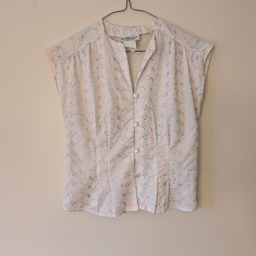Women's Floral Button-Up Top